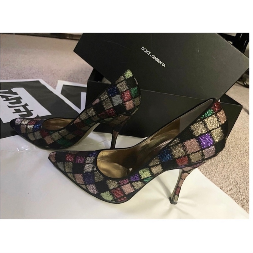 Dolce & Gabbana - Multi-Color -High Heels ⚠️ FITS LIKE A US 7 ⚠️